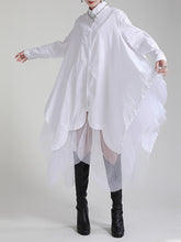 Loose And Irregular Large Stitching Mesh Dress
